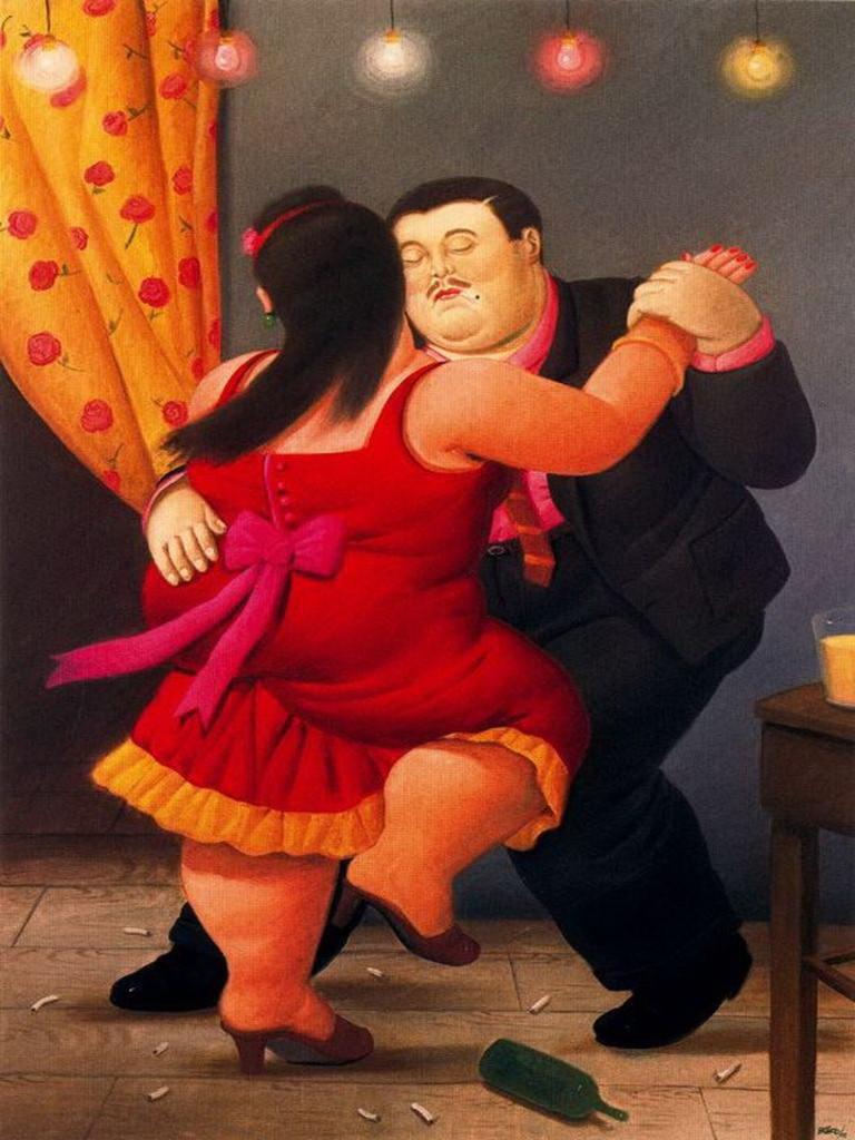 Por Amor al Arte Fernando Botero Ölgemälde